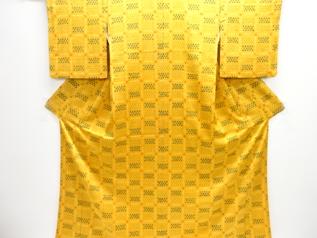 JAPANESE KIMONO / KOMON / SHIBORI / ABSTRACT GRID